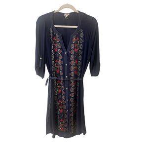Anthropologie dress by Tiny embroidered sz Large